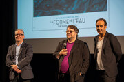 Thierry Frémaux, Guillermo Del Toro et Alexandre Desplat